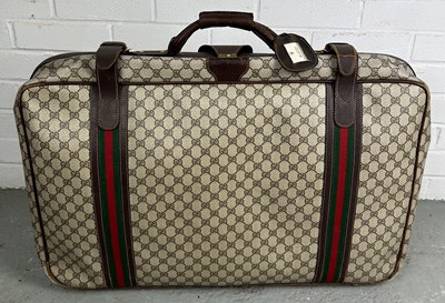 Lot 359B - GUCCI LUGGAGE: A VINTAGE GUCCI...