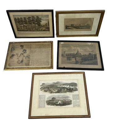 Lot 562 - A GROUP OF FIVE 18TH AND 19TH CENTURY PRINTS (5)