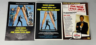 Lot 433 - JAMES BOND POSTERS FOR YOUR EYES ONLY,...