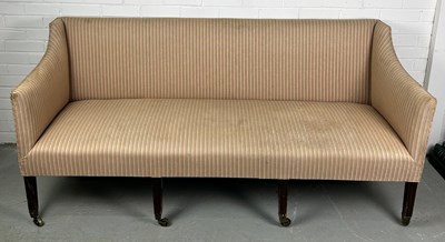 Lot 467 - A LARGE 19TH CENTURY GEORGE III DESIGN SETTEE...