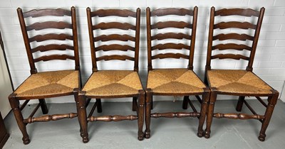 Lot 469 - A SET OF FOUR 19TH CENTURY COUNTRY HOUSE...