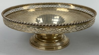 Lot 45 - A SILVER PEDESTAL BOWL