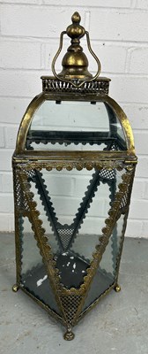 Lot 530 - A SINGLE ANTIQUE METAL AND GLASS GARDEN...