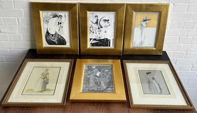 Lot 542 - A GROUP OF SIX FRAMED PRINTS