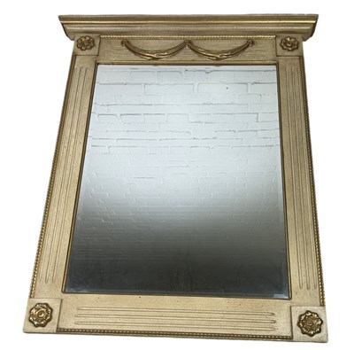 Lot 678 - A LARGE NEOCLASSICAL DESIGN WALL MIRROR