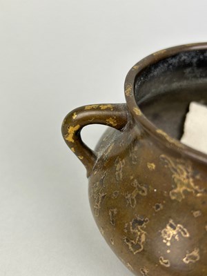 Lot 1 - A CHINESE 17TH OR 18TH CENTURY BRONZE CENSER...