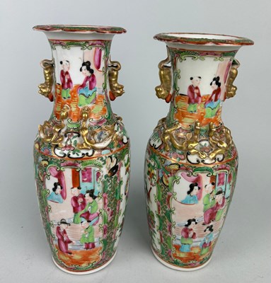 Lot 90 - A PAIR OF 19TH CENTURY CHINESE CANTON VASES,...