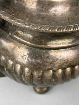 Lot 141 - A SILVER TEA POT MILK JUG AND SUGAR BOWL,...