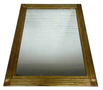 Lot 699 - A LARGE MODERN GOLD PAINTED WALL MIRROR