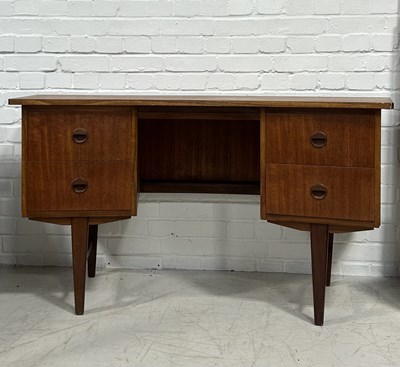 Lot 648 - A TEAK DESK BY TURNBRIDGE OF LONDON