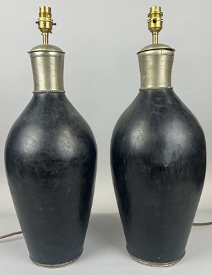 Lot 716 - A PAIR OF DESIGNER TABLE LAMPS