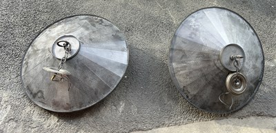 Lot 635C - A PAIR OF DESIGNER CEILING LIGHTS