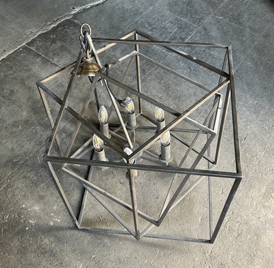 Lot 635D - A LARGE DESIGNER LANTERN