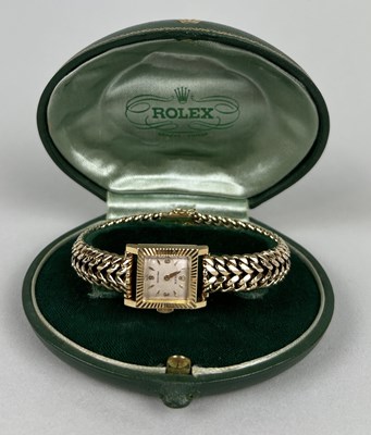 Lot 28 - AN 14CT GOLD LADIES ROLEX PRECISION WRISTWATCH