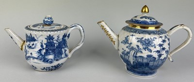 Lot 37 - TWO CHINESE 18TH OR 19TH CENTURY TEA POTS,...