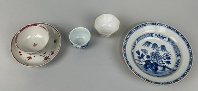 Lot 64 - A GROUP OF FIVE CHINESE CUPS, SAUCER AND BOWL...