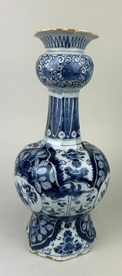 Lot 113 - A LARGE DUTCH DELFT VASE, 

32cm H x 15cm...