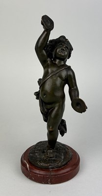 Lot 138 - A 19TH CENTURY FRENCH BRONZE SCULPTURE OF A...