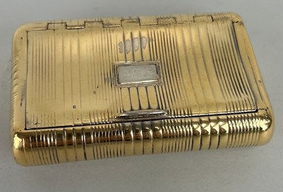 Lot 146 - A GEORGIAN SILVER GILT CASE, 

7cm x 4.5cm...