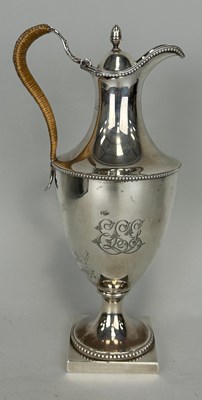 Lot 148A - A GEORGE III SILVER COFFEE POT CIRCA 1776-78...