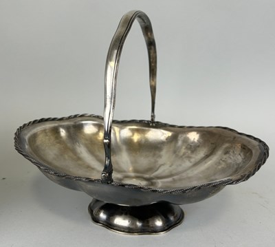 Lot 153 - A FOREIGN SILVER BASKET, 

Stamped 84....