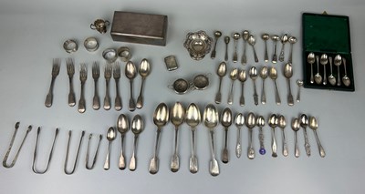 Lot 162 - A COLLECTION OF SILVER, 

Weight: 1538gms...