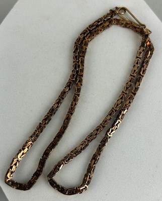 Lot 171 - A 14CT GOLD CHAIN, 

Weight 20gms