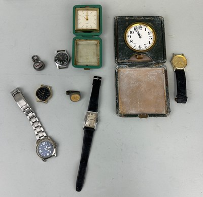 Lot 187B - A COLLECTION OF WATCHES AND CLOCKS ALONG WITH...