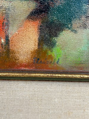 Lot 204 - A LARGE OIL ON CANVAS PAINTING DEPICTING AN....