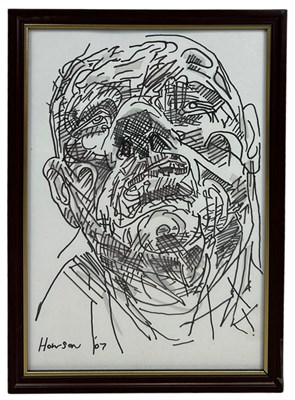 Lot 214 - PETER HOWSON (SCOTTISH B.1958): A PEN ON PAPER...