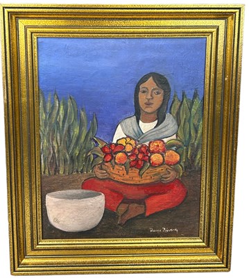 Lot 230 - AFTER DIEGO RIVERA (1886-1957): AN OIL ON...