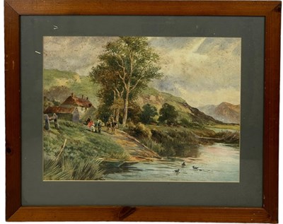 Lot 274 - A WATERCOLOUR PAINTING ON PAPER DEPICTING A...