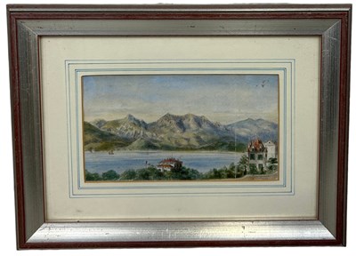 Lot 289 - A 19TH CENTURY CONTINENTAL WATERCOLOUR...