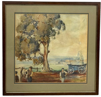 Lot 302 - KEITH RICHARDSON: A WATERCOLOUR PAINTING ON...