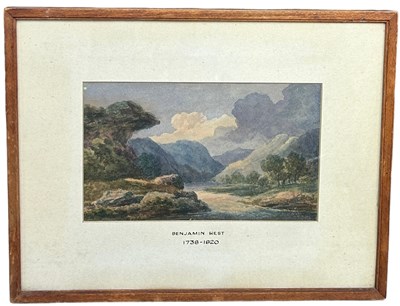 Lot 318 - AFTER BENJAMIN WEST (1738-1820): A WATERCOLOUR...