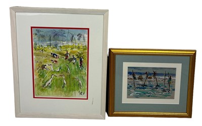 Lot 321 - A PAIR OF WATERCOLOURS BY THE SAME ARTIST...