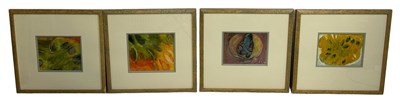 Lot 343 - A SET OF FOUR ACRYLIC ON PAPER PAINTINGS OF...