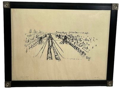 Lot 352 - HOLOCAUST MEMORIAL: A PEN ON PAPER DRAWING...