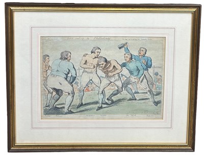 Lot 364 - BOXING / PUGILIST INTEREST: AFTER JAMES GILRAY...