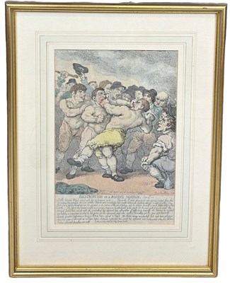 Lot 366 - BOXING / PUGILIST INTEREST: THOMAS ROWLANDSON...