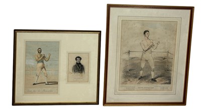 Lot 370 - BOXING / PUGILIST INTEREST: THREE PRINTS OF...