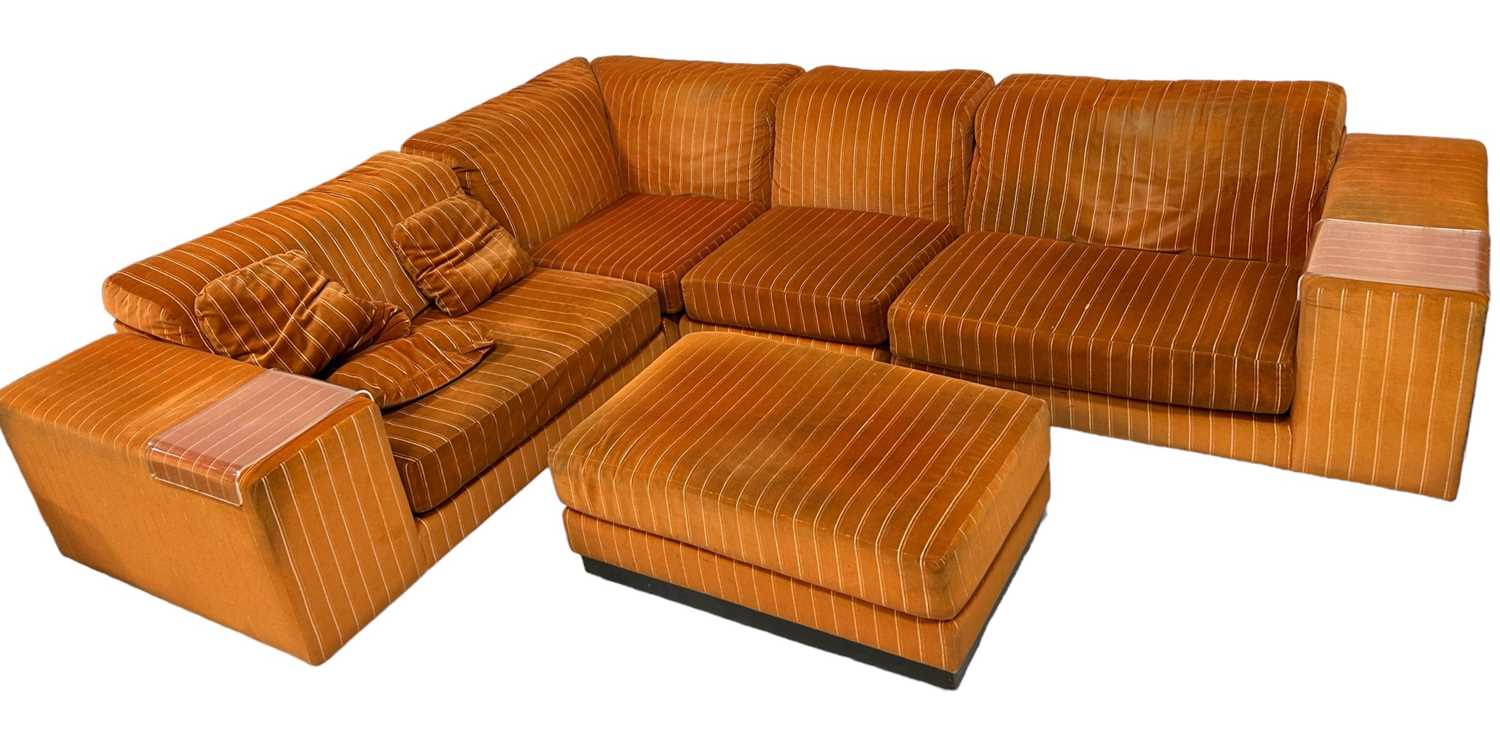 Lot 470 - HOWARD KEITH: A LARGE SECTIONAL CORNER SOFA...