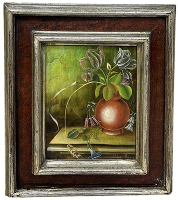 Lot 839 - STEFAN RONAY (HUNGARIAN 20TH CENTURY): AN OIL PAINTING ON CANVAS