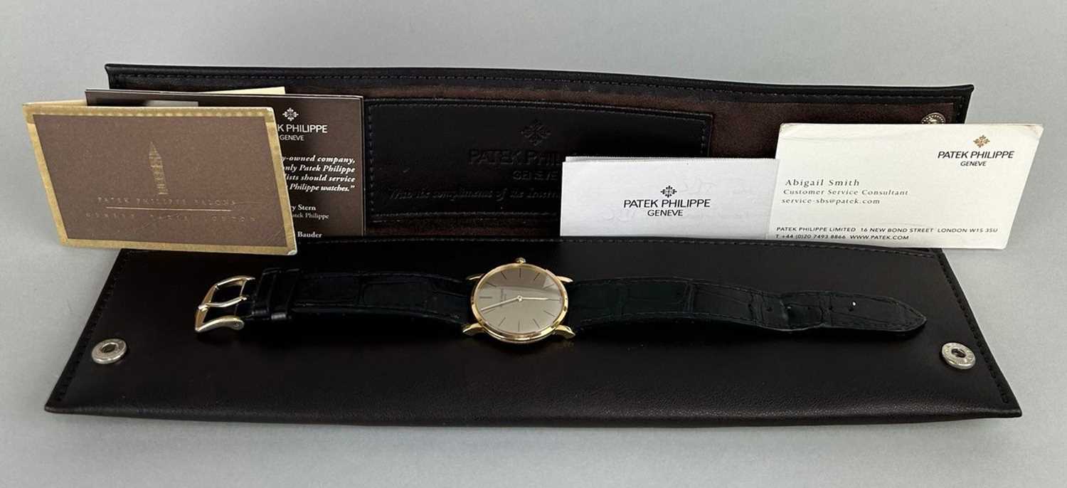 Lot 156 - AN 18CT GOLD GENTLEMAN'S PATEK PHILIPPE...