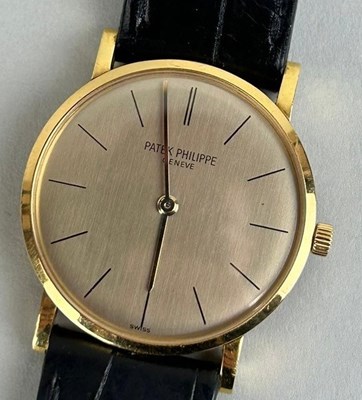 Lot 156 - AN 18CT GOLD GENTLEMAN'S PATEK PHILIPPE...