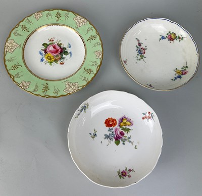 Lot 218 - THREE CERAMIC PLATES TO INCLUDE MEISSEN,...