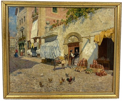 Lot 274 - ERNEST QUTIEREZ (SPANISH 1873-1934): AN OIL...