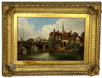 Lot 279 - HENRY BRIGHT (1810-1873): AN OIL ON CANVAS...