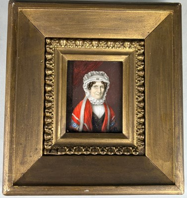 Lot 301 - A 19TH CENTURY MINIATURE PAINTING ON IVORY,...