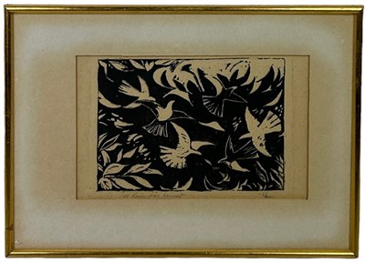 Lot 319 - A MID 20TH CENTURY ETCHING DEPICTING BIRDS,...